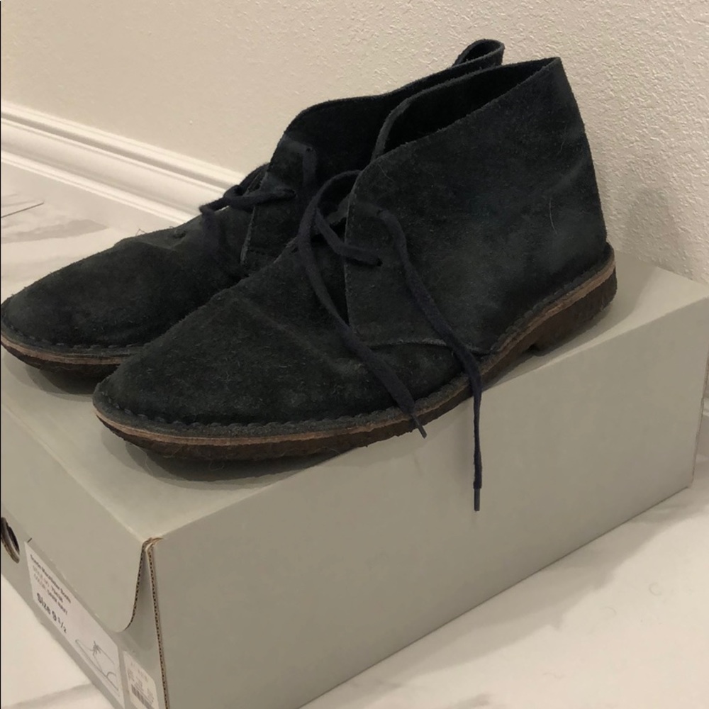 J Crew Suede MacAlister Boots Dark Navy 9.5